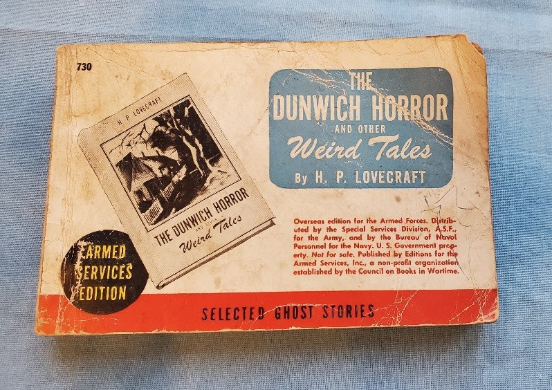 Armed Services Edition The Dunwich Horror Lovecraft 730 Acceptable