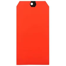 Blank Shipping Tag, Paper, Orange, Pk1000,  61Ku73