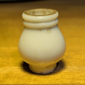 Antique Vapo Cresolene Milk Glass Medical Oil Lamp Shade Chimney Replacement