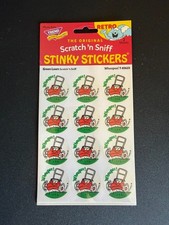 NEW, TREND, Scratch  Sniff Stinky Stickers  Green Lawn  2 Sheets