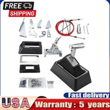 Automatic Shifter 3 Speed Ratchet Floor Mount Cable Operated For Th250 Th400 C6 Automatic Shifter 3 Speed Ratchet Floor Mount Cable Operated For Th250 Th400 C6