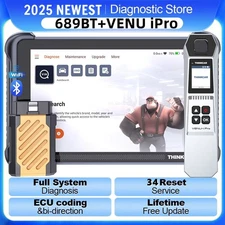 ThinkScan 689BT Car Diagnostic Tool Bidirectional OBD2 TPMS Scanner 34+ Services