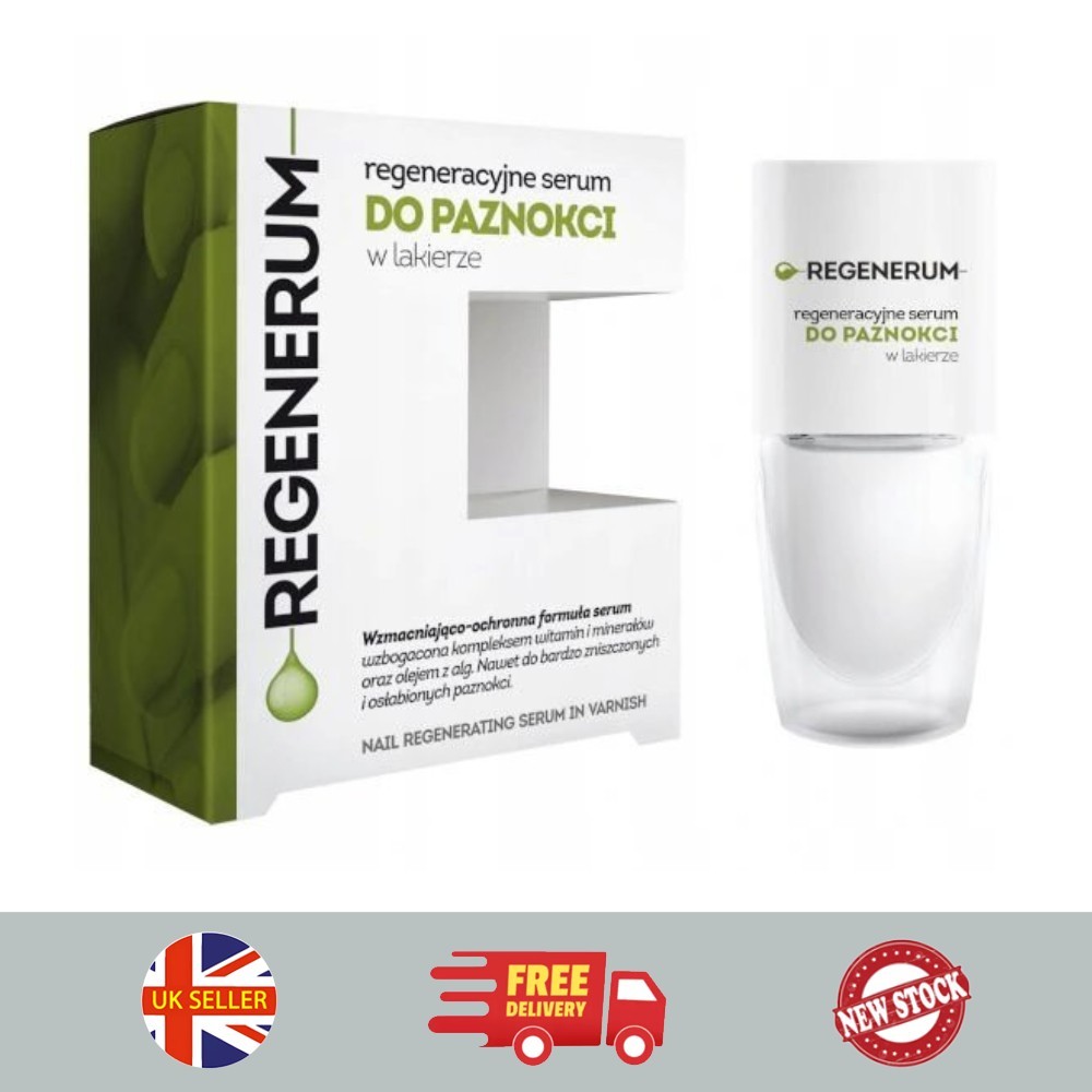 Regenerum Nail Polish Serum 8ml – Strengthens Rebuilds Repairs Damage Nails