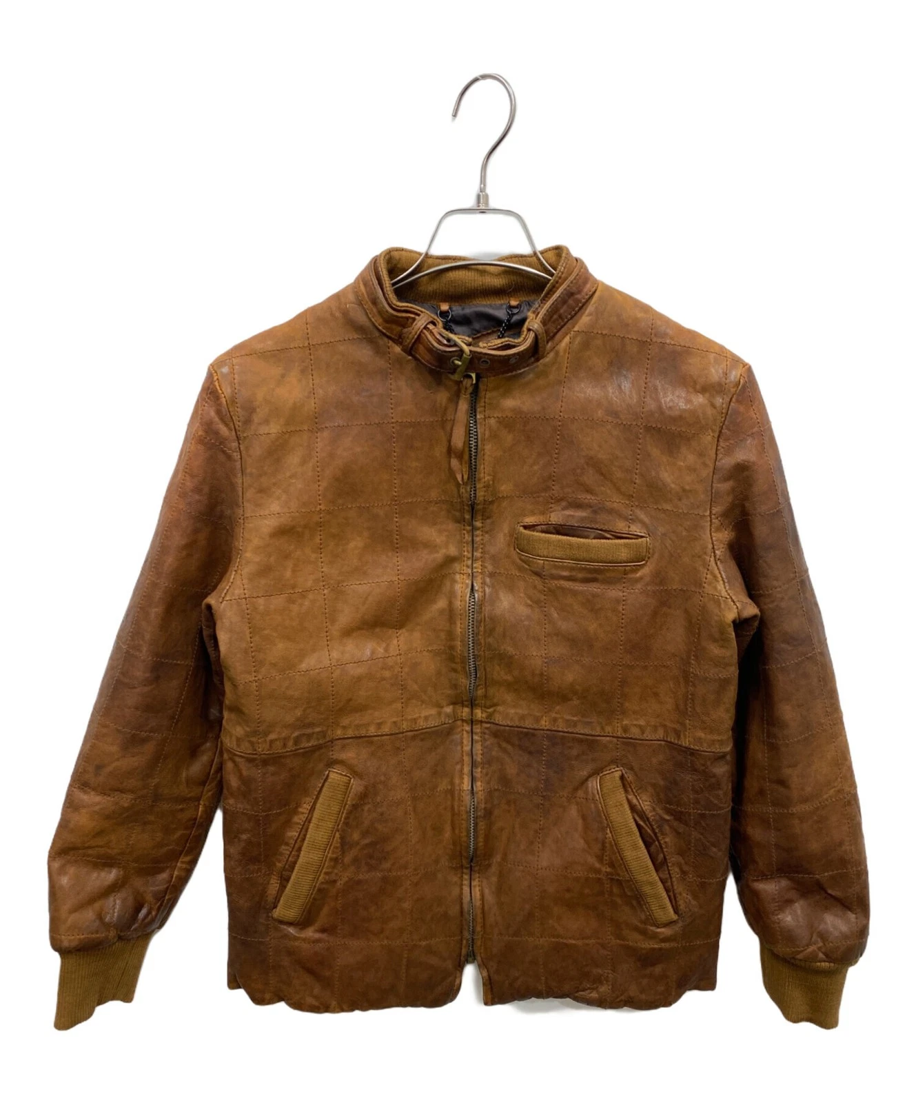 Schott Leather Jacket Men's Size M Brown image 1