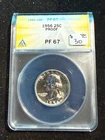 1956 WASHINGTON QUARTER ANACS PF 67 828