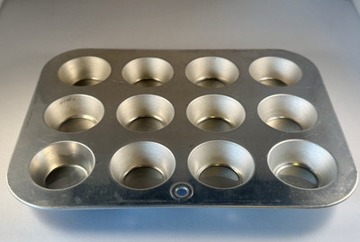 12-Cup Mini Muffin Cupcake Pan Aluminum Baking Tray 10.5x8 Unbranded