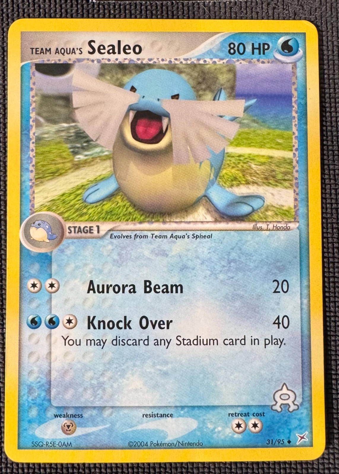 TEAM AQUA'S SEALEO 31/95 UNCOMMON TEAM MAGMA VS TEAM AQUA POKEMON MP