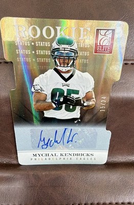 2012 Elite - Rookie Mychal Kendricks #155 Status Die-Cut Signatures /24 (AU, RC)