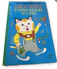 Biggest First Book Ever! - Richard Scarry (HUGE Illustrated Board Book,  1990)