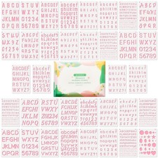 Midenco Reusable Small Letter Stencils for Painting, 36 Pcs small, White