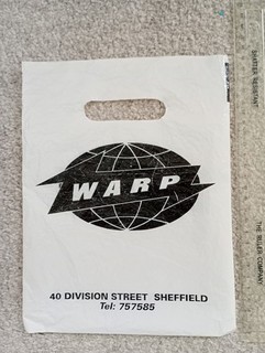 Warp Records 7" carrier bag vintage 1990s SUPER RARE!