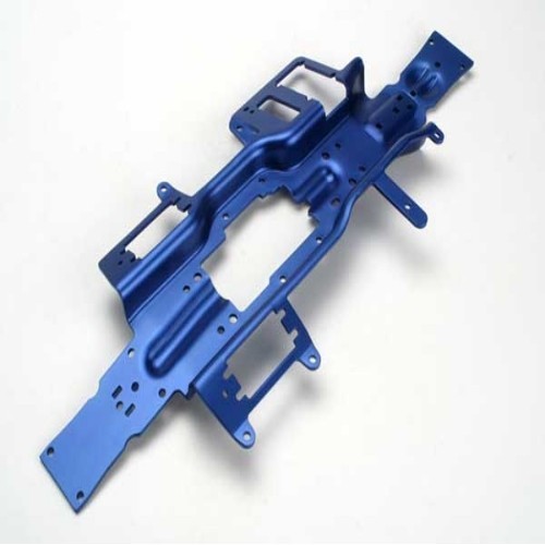 Traxxas - Chassis, Revo (3mm 6061-T6 Aluminum)(Anodized Blue) - Picture 1 of 1
