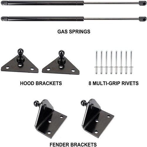 2Pcs Gas Front Hood Bonnet Lift Supports Struts Shocks Props For Toyota Tacoma - Picture 4 of 8