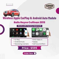 Rolls Royce Cullinan 2015 – Wireless Apple CarPlay & Android Auto Module