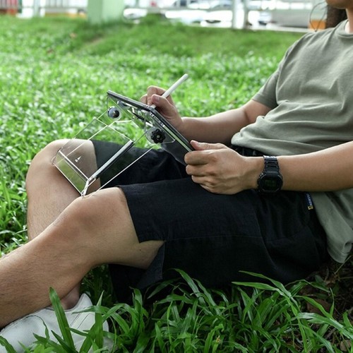Transparent Acrylic Tablet PC Holder 0-170 Degree Adjustable Bracket Holder - 第 5/8 張圖片