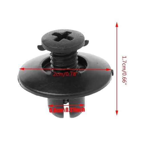 30 Pezzi Auto 8mm per Paraspruzzi Ferma Clip di Fissaggio per Accord fo - Foto 2 di 8