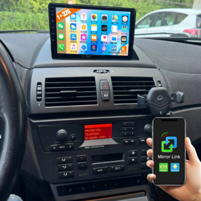 Für BMW X3 E83 2004-2012 1+32GB 9'' Autoradio Android 13 GPS Navi WIFI BT FM RDS
