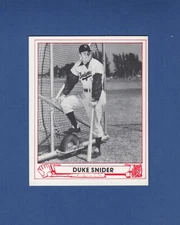1949 Play Ball: #6 DUKE SNIDER, Brooklyn Dodgers ~ 1985 TCMA Ltd. | Tough card