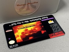 Super Battletank: War in the Gulf SNES Replacement Game Label
