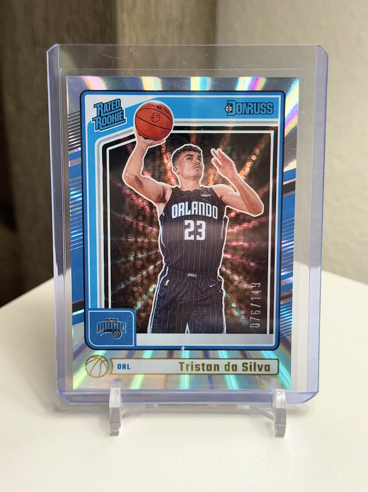 2024-25 Panini Donruss #203 TRISTAN DA SILVA HOLO LASER RC /149