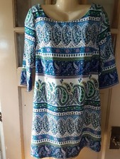 Old Navy Woman's 3/4 Sleeve Lined Dress Size Medium