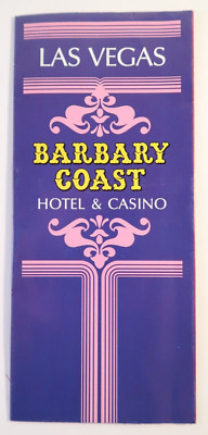 Las Vegas Barbary Coast Hotel & Casino Vintage Map Travel Souvenir Pamphlet