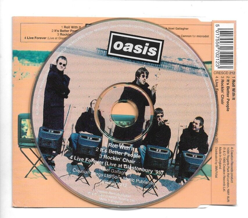 OASIS / GALLAGHER : ROLL WITH IT (EP with B-side) πβοΈ MAXI-CD PICTURE-CD βοΈπ - Picture 2 of 2