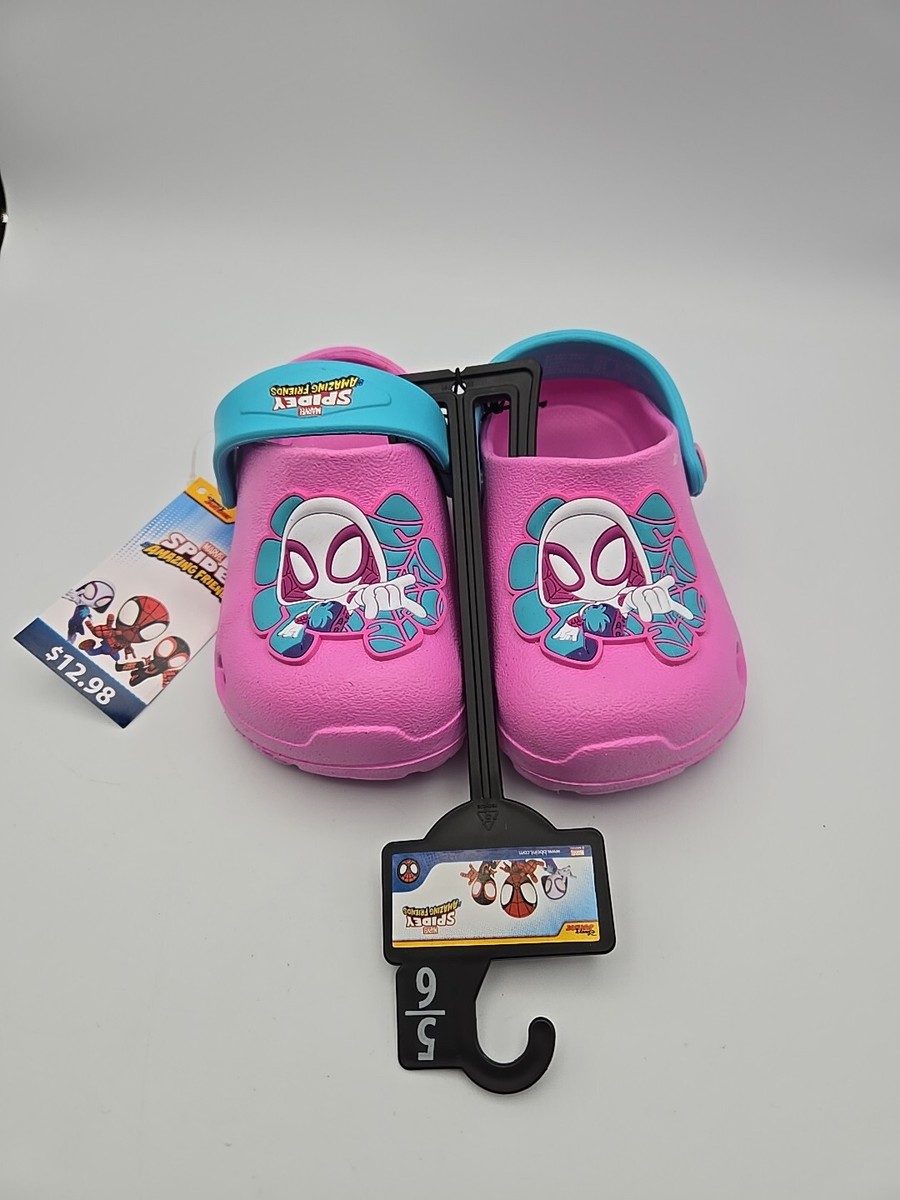 Marvel Spidey And Friends Spider Gwen Stacy Slip On Clogs Size