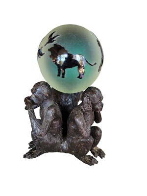 correia art glass paperweight