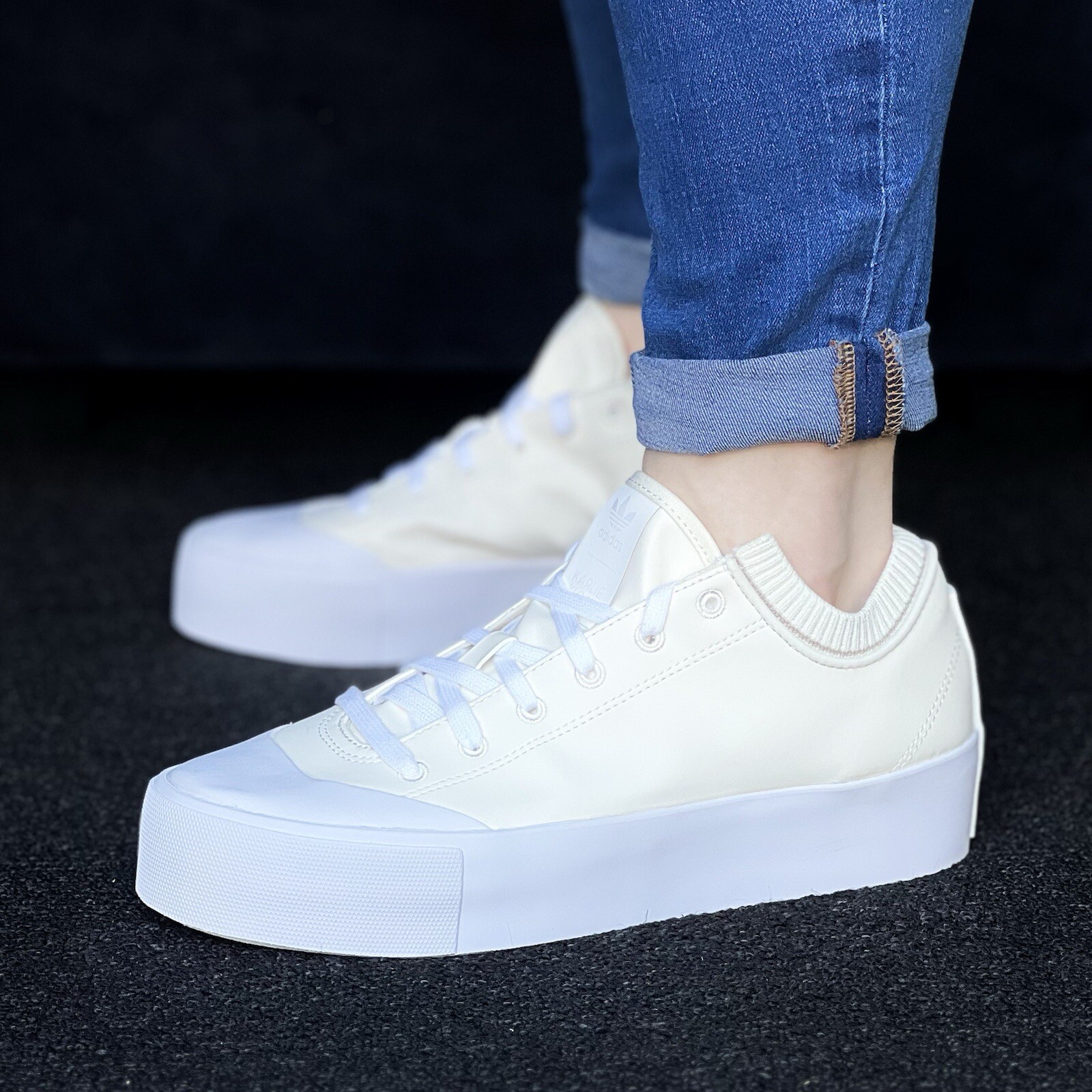 Adidas Karlie Kloss Vegan Женские белые теннисные кроссовки #739