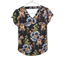 Loft Women's Floral Blouse Sz XS