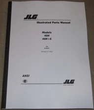 JLG 40H 40H+6 BOOM LIFT PARTS MANUAL BOOK CATALOG 3120241