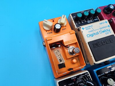 6 Vintage Boss Guitar Effect Pedal Bundle DS-1 DD TW-1 DM-2 PS-2