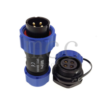 WEIPU SP21 4pin Electrical Wire Cable Connector,Waterproof Connector Plug Socket