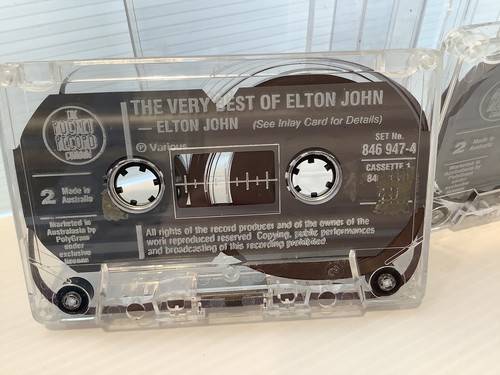 The Very Best Of Elton John Double Cassette 1990 Missing Inlay - Picture 2 of 4