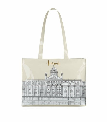 BORSA HARRODS ILLUSTRATED BUILDING SHOULDER BAG | eBay