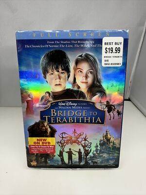 Bridge to Terabithia (DVD, 2007) New And Sealed With Slip Cover