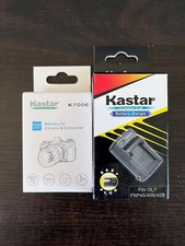NIB Kastar Battery Charge And One Extra Battery For Camera & Camcorder