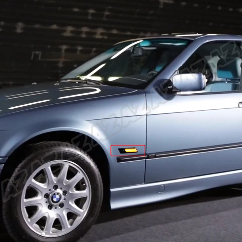 For BMW E36 1992 93 94 95 96 3 Series LED Side Maker Turn Signal Indicator lamp Foto 3 de 4