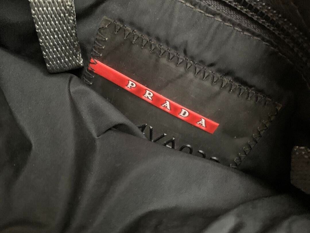 Authentic Prada Sports Shoulder Bag Black Polyester Archive Authentic Prada Sports Shoulder Bag Black Polyester Archive
