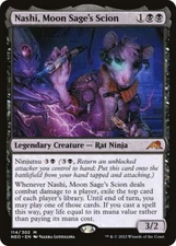 x1 Nashi, Moon Sage's Scion x1 MTG Kamigawa Neon Dynasty Magic The Gathering