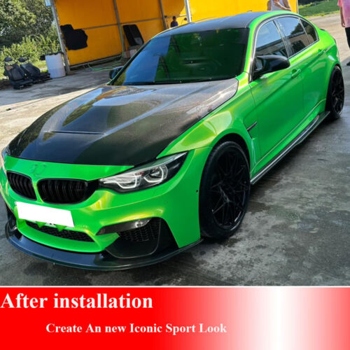 Para BMW F80 M3 F82 M4 2014-2019 FIBRA DE CARBONO REAL Capó Capó Motor Cubierta Tapa - Imagen 7 de 16