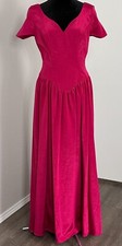 Vintage Alfred Angelo Barbie/Bright Pink Formal Gown - Women's Size 6-8