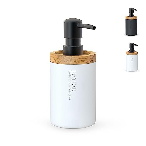 Dosatore sapone bagno legno - dispenser sapone bagno - dispenser sapone (Z7n)