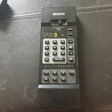 Gemini Black Easy 3 Remote Control TV/VCR/Cable