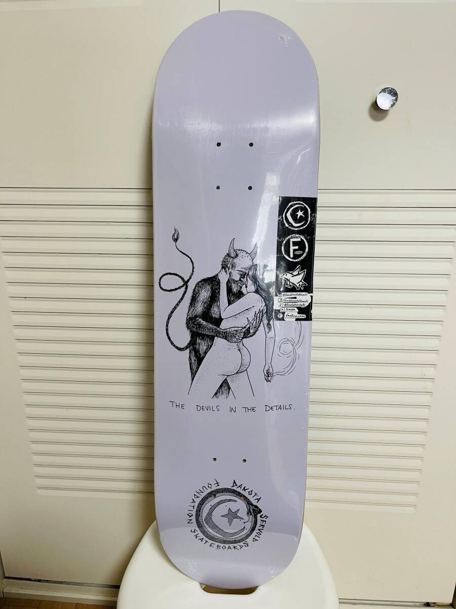 FOUNDATION Skateboard Deck SERVOLD DEVIL IN DETAIL 8.25 inch Unused from Japan-image