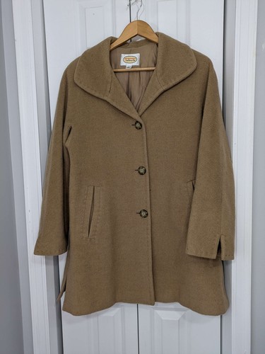 Talbots Women's Size 8 Pea Coat Brown Midi