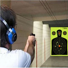 20PCS Shooting Targets Sighting-In Target Rifle Paper Target Outdoor Exercise US