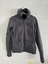 Lululemon Womens Charcoal Gray Sparkle Cuddle Up Jacket Thumbholes Full Zip XS