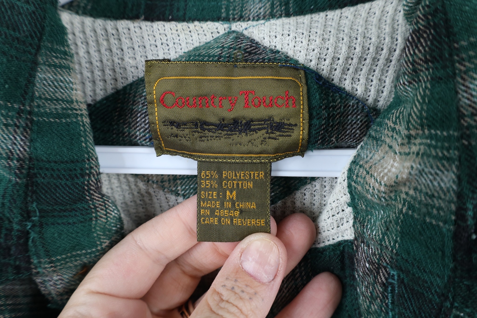 Vintage 90s Streetwear Mens Medium Distressed Thermal Lined Flannel Shirt Jacket